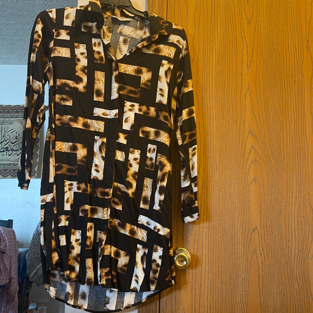 Brand new Leopard print long sleeve blouse. Selling for $35